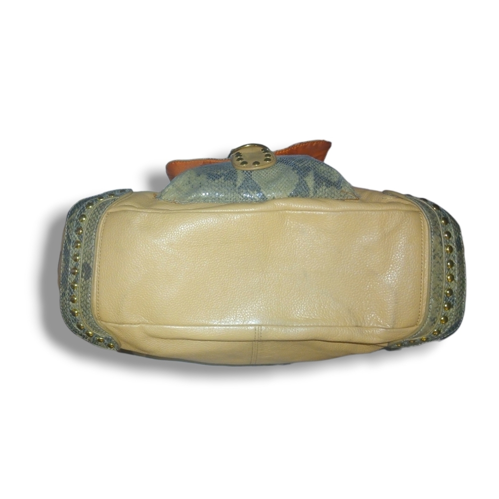 Pre-loved Sharif Studio Python Embossed Accent Le… - image 5